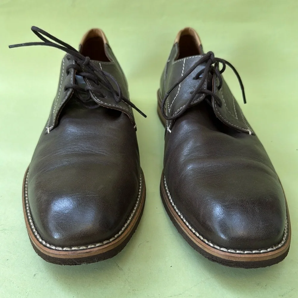 Dark brown/cream Gentile by Lloyd Germany leather oxfords